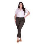 Gomore Γυναικείο Χακί Παντελόνι Jean Ελαστικό Στενό Casual All Day - FS13535-G