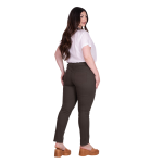 Gomore Γυναικείο Χακί Παντελόνι Jean Ελαστικό Στενό Casual All Day - FS13535-G - Image 4
