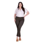 Gomore Γυναικείο Χακί Παντελόνι Jean Ελαστικό Στενό Casual All Day - FS13535-G