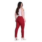 Gomore Παντελόνι Κόκκινο Γυναικείο Jean Ελαστικό Casual All Day - FS13535-R - Image 3