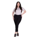 Platinum Παντελόνι Μαύρο Γυναικείο Στενό Ελαστικό Casual All Day - FS5271-BC - Image 2