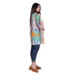 Platinum Πουκαμίσα Εκρού Με Floral Print Γυναικεία Με Κουμπιά Τρουακάρ Free Size - FS92618 - Image 3