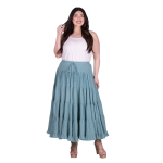 Platinum Φούστα Πετρολ Γυναικεία Maxi Ρομαντική Klos All Day Free Size - SAR-62102-PR