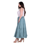 Platinum Φούστα Πετρολ Γυναικεία Maxi Ρομαντική Klos All Day Free Size - SAR-62102-PR - Image 3