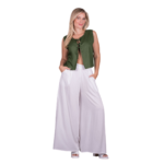 Platinum Τοπ - Ζακετάκι Πράσινο Γυναικείο Αμάνικο Casual All Day Free Size - 226112-G