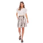 Platinum Μπλούζα Λευκό Γυναικεία Kρουαζέ Αμάνικη All Day Free Size - 22635-W - Image 3