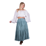 Platinum Φούστα Πετρολ Γυναικεία Maxi Ρομαντική Klos All Day Free Size - 62102-PR - Image 5