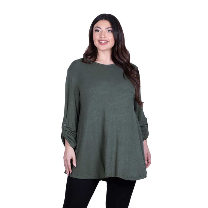 Fairyland Moschato Μπλούζα Χακί Γυναικεία Κλος Καθημερινή Free Size - FM-4020-HG