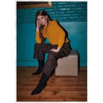 Platinum Πουκάμισο Ώχρα Γυναικείο Mακρυμάνικο Casual All Day Free Size - 201-CH - Image 3