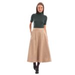 Platinum Μπλούζα Πράσινη Γυναικεία Με Ζιβάγκο Κοντομάνικη Casual All Day Free Size - 8507-GR - Image 2