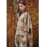 Platinum Poncho Μπεζ - Εκρού Γυναικείο Με Κρόσσια Και Φερμουάρ Free Size - 62592-BG - Image 2