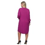 Gomore Φόρεμα Magenta Γυναικείο Μidi Φαρδύ Πλεκτό All Day Free Size - FS33752-F - Image 2