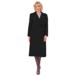 Platinum Παλτό Μαύρο Γυναικείο Με Κουμπιά & Ζώνη All Day Free Size - 6022-BC - Image 2